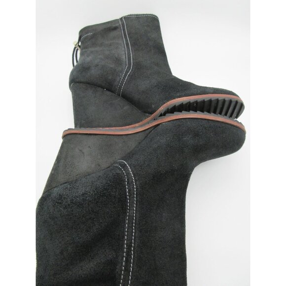 Dr. Scholl's women's Ireland‎ black suede leather wedge ankle boots 10M - Picture 6 of 14